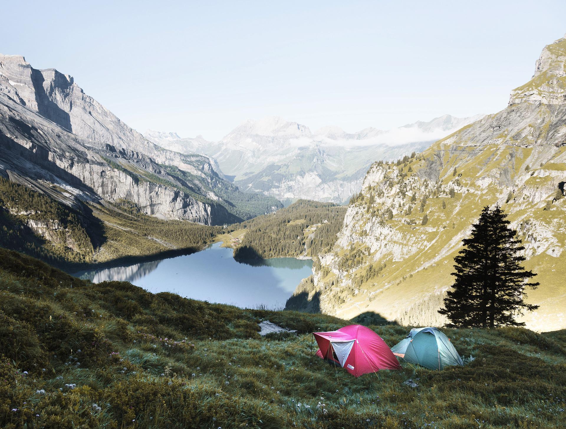 Bivouac dans les montagnes